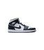 Air Jordan 1 Mid Blanc Métallisé Or Obsidienne