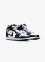 Air Jordan 1 Mid Blanc Métallisé Or Obsidienne