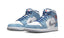Air Jordan 1 Mid Blu Francese Rosso Fuoco (GS)