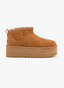 UGG Classic Ultra Mini Plateau-Schuhe in Kastanienbraun